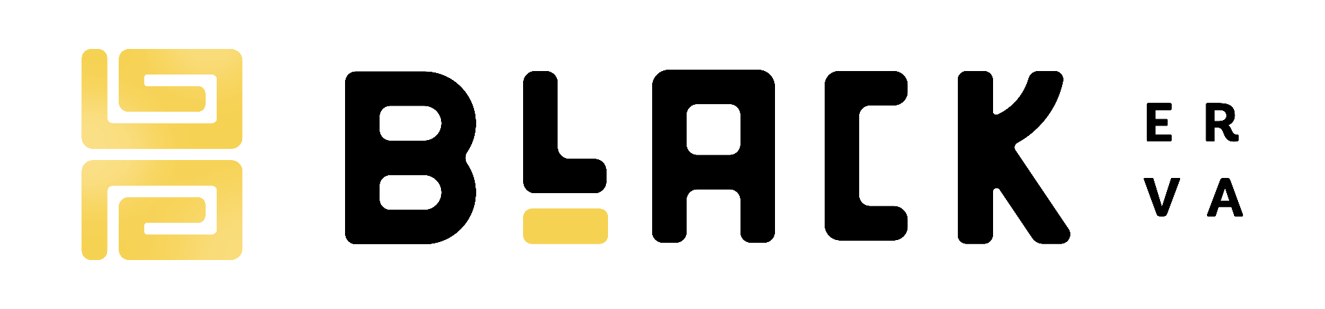 Logo horizontal — Amarela/Preta (PNG)