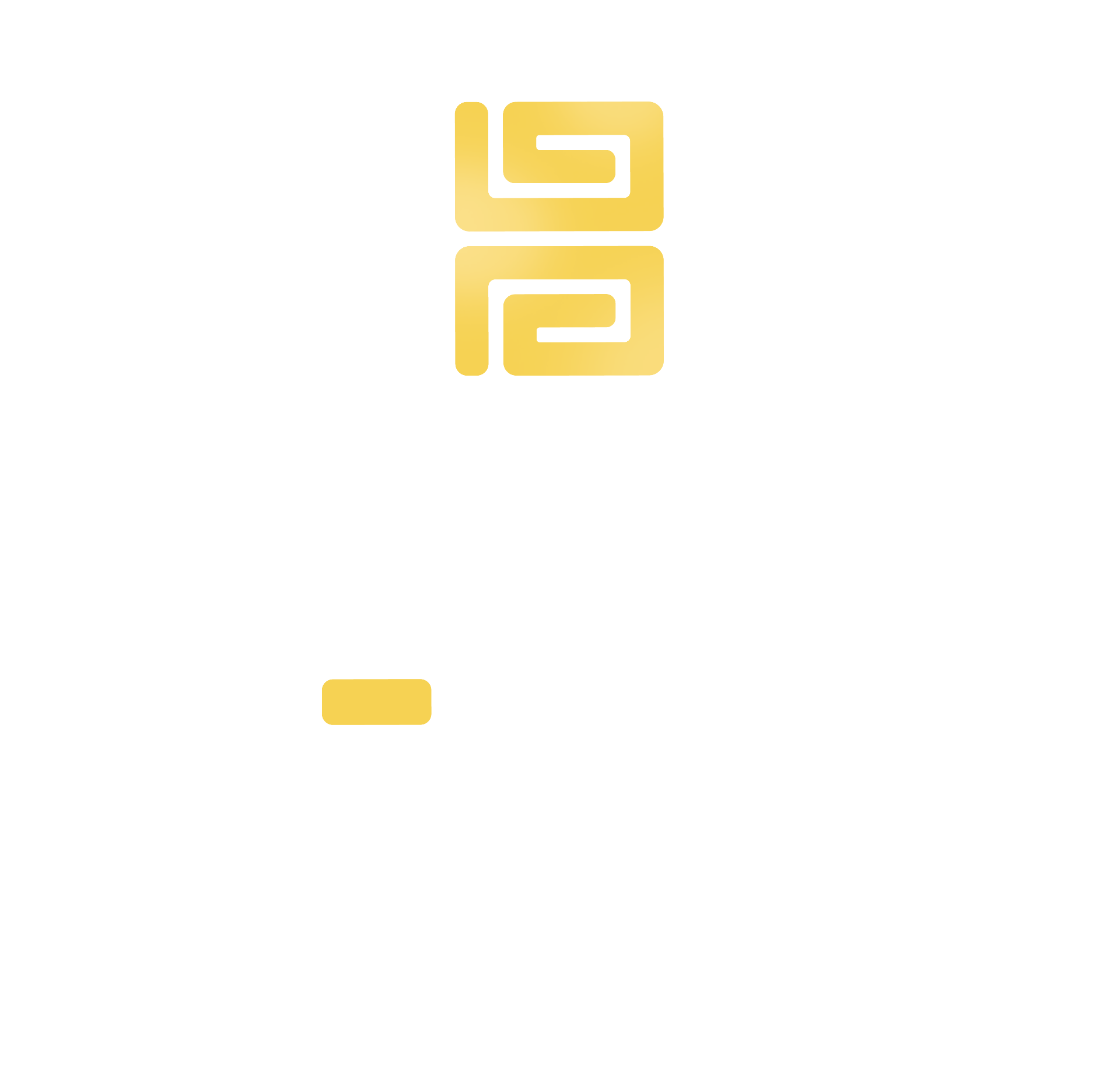 Logo vertical — Amarela/Branca (PNG)